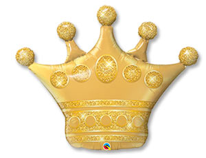 Шар Фигура Корона золото (в упаковке)