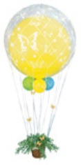 Сетка на шар Белая / Raffia balloon net