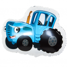 Шар Фигура Синий трактор (в упаковке)