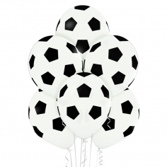 Шар Мяч футбол классика, Белый Пастель (шелк) 5 ст