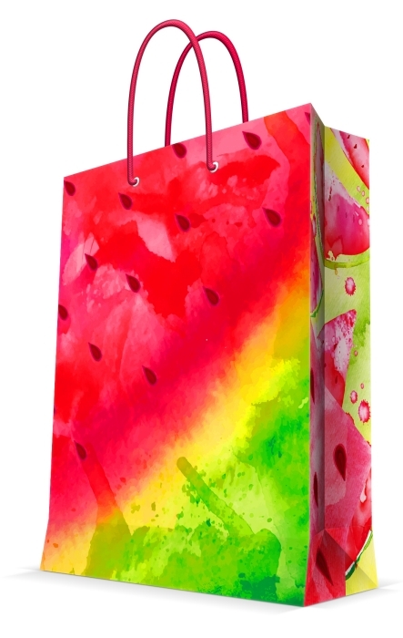 Пакет подарочный "Арбуз" с ламинацией