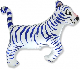 Шар Мини-фигура Тигр, Белый / Tiger (в упаковке)